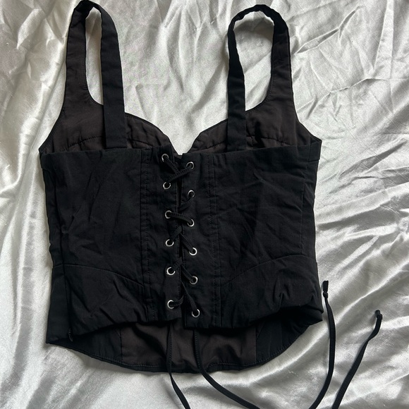 Reformation Black Corset Top - Picture 3 of 4
